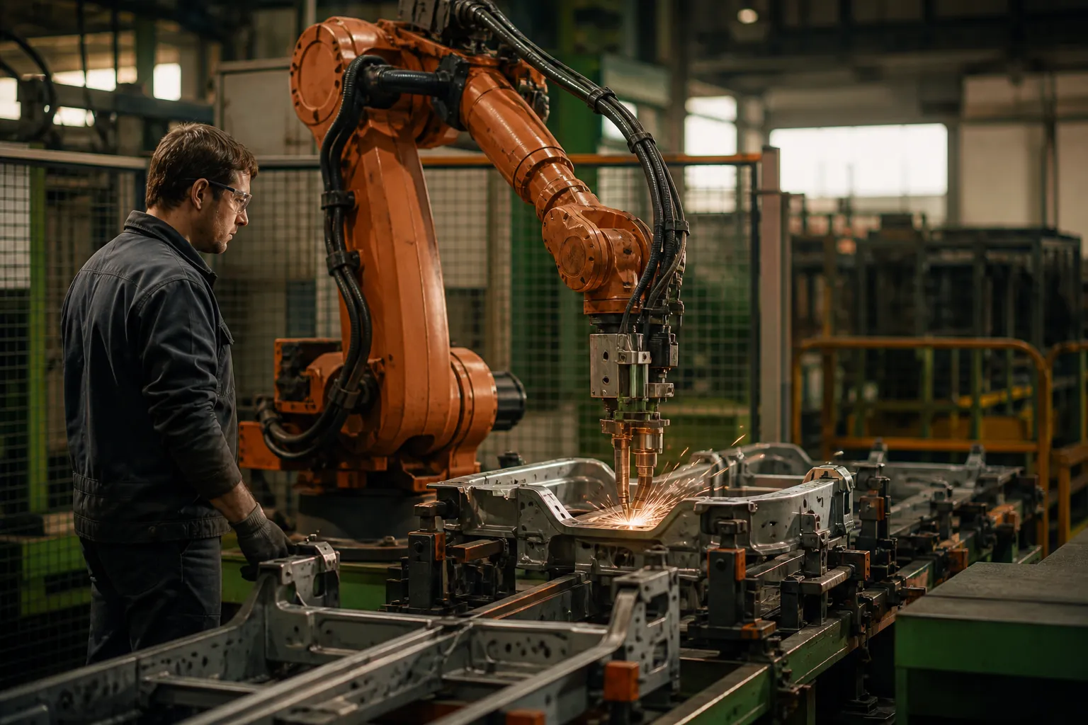 Integración de robot de soldadura